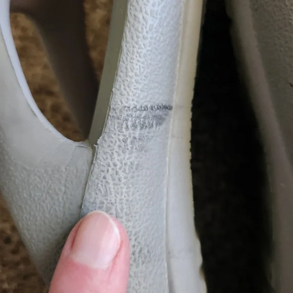 Crocs Flip Flops Women's 11 Men's 9 Gray Purple Outdoors Summer Beach - Picture 3 of 6